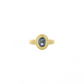 Bague en Or Saphir et Diamants