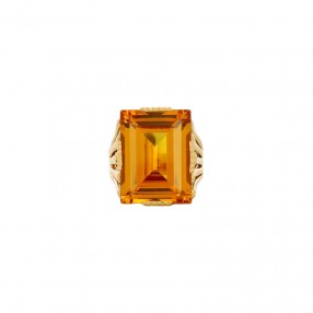 Bague Vintage en Or et Citrine