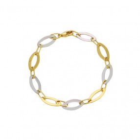 Bracelet en Deux Tons d'Or