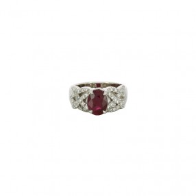 Bague en Or Rubis et Diamants