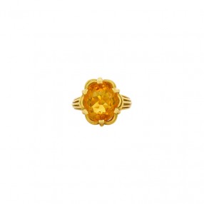 Bague Vintage en Or et Citrine