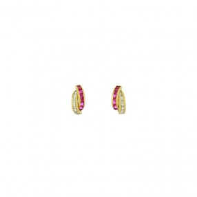 Boucles d'Oreilles en Or et...