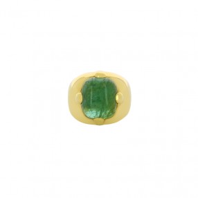 Bague Jonc en Or et Tourmaline