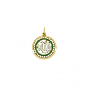 Médaille Allah en Or et Email