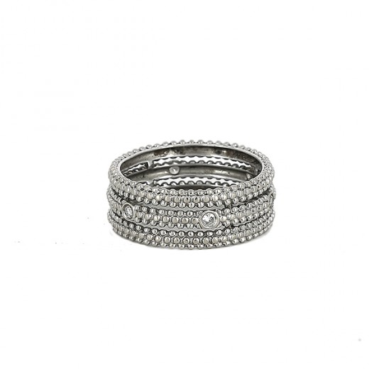 Bague Mauboussin Le Premier Jour Diamants Et Or Blanc