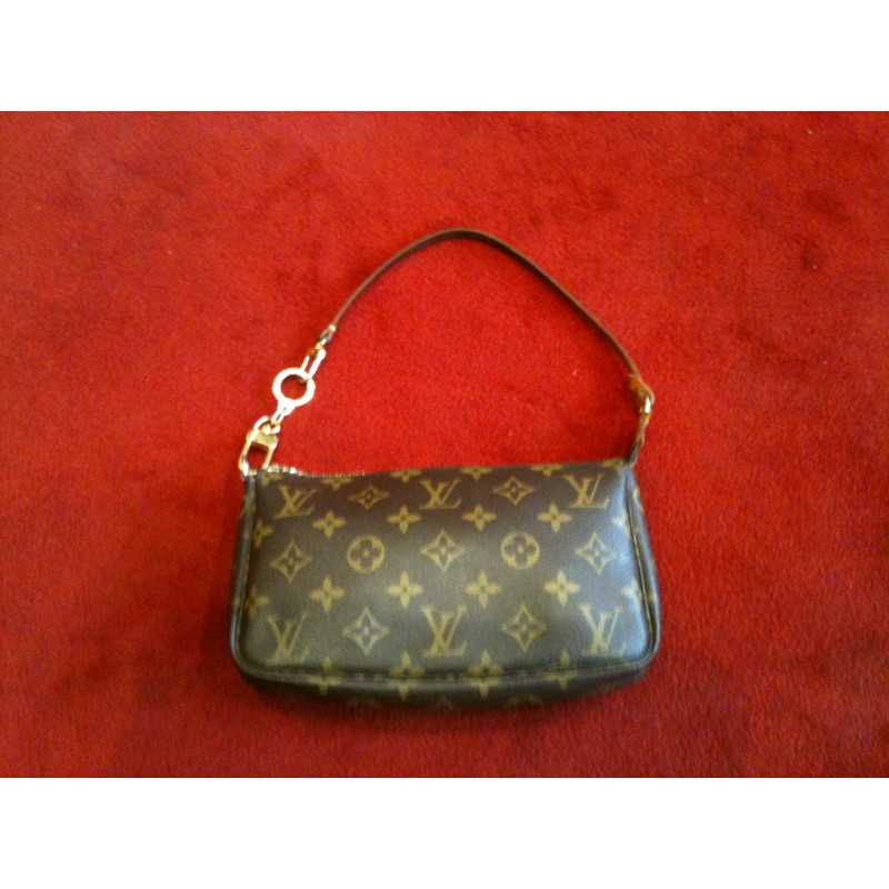Pochette accessoire cloth crossbody bag Louis Vuitton Brown in Cloth -  17953714