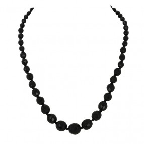 Collier Ancien en Onyx Facetté